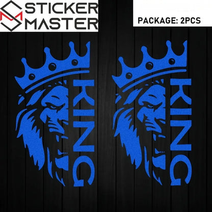 Aslan Kral Taçlı Sticker - Sticker Master araç sticker ürün görseli