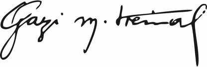 Sticker Master Gazi Mustafa Kemal Atatürk İmzası Sticker | Sticker Master | 20x6 cm | Su Geçirmez, Yüksek Kalite - Sticker Master