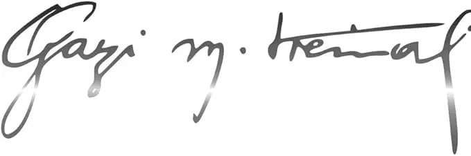 Sticker Master Gazi Mustafa Kemal Atatürk İmzası Sticker | Sticker Master | 20x6 cm | Su Geçirmez, Yüksek Kalite - Sticker Master