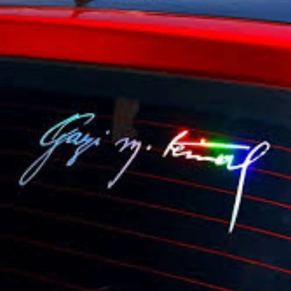 Gazi Mustafa Kemal Atatürk İmzası Sticker | Sticker Master - Sticker Master