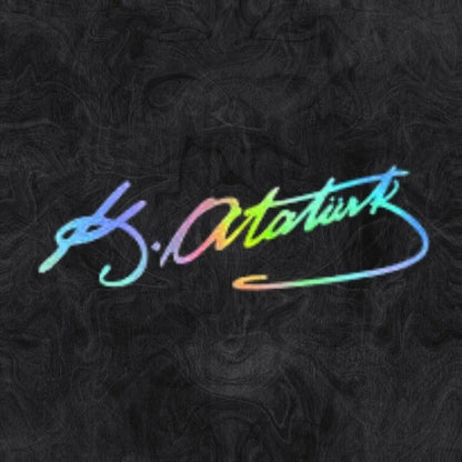 Sticker Master Kemal Atatürk İmzası Sticker Çıkartma (20x6 Cm) - Su Geçirmez & Dayanıklı Vinil Etiket Decal | Motorsiklet, Kask, Laptop, Oto, Araba, Araç Uyumlu Sticker Master