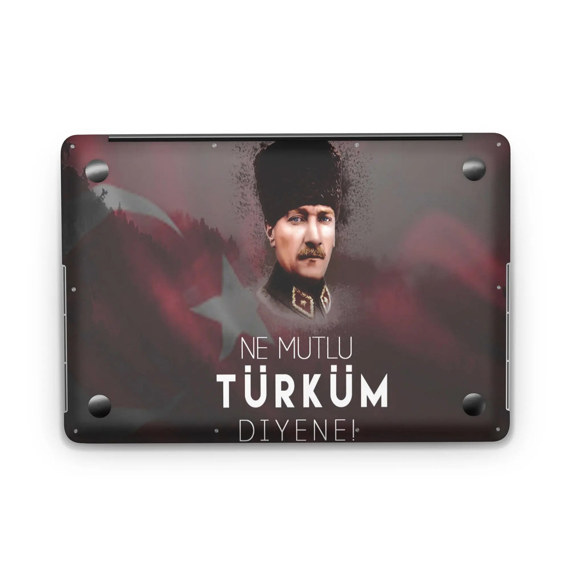 Sticker Master How Happy is The One Who Says I Am A Turk Evrensel Sticker Dizüstü Bilgisayar Vinil Sticker Decal 12" 13" 13.3" 14" 15" 15.4" 15.6 inç Dizüstü Bilgisayar Çıkartma Koruyucu Macbook Asus Acer Hp Lenovo Huawei Dell İçin - Sticker Master