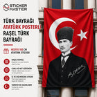 Atatürk Posterli Büyük Ebat Türk Bayrağı – Raşel Kumaş