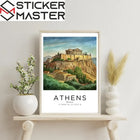 Atina Çerçeveli Poster Tablo | Akropolis Manzarası | Sticker Master