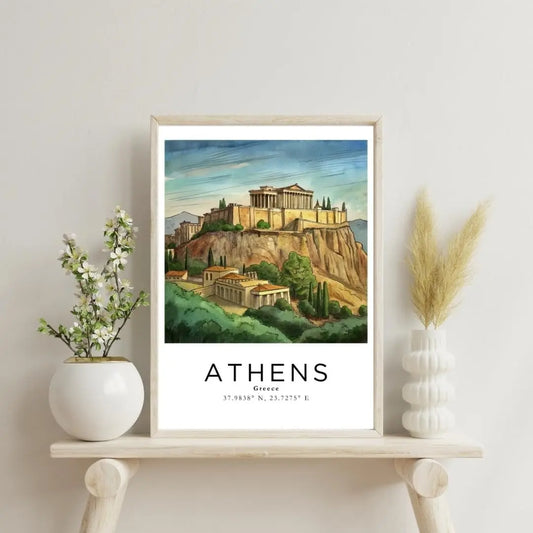 Sticker Master Atina Çerçeveli Poster Tablo | Antik ve Modernin Buluştuğu Estetik Dekorasyon