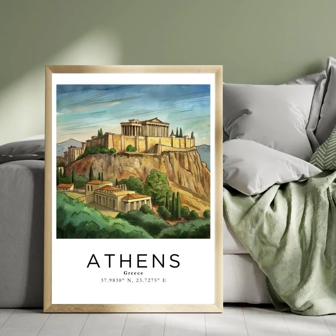 Sticker Master Atina Çerçeveli Poster Tablo | Antik ve Modernin Buluştuğu Estetik Dekorasyon