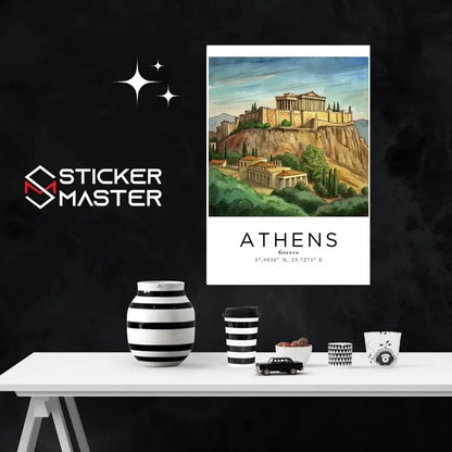 Sticker Master Atina Çerçeveli Poster Tablo | Antik ve Modernin Buluştuğu Estetik Dekorasyon