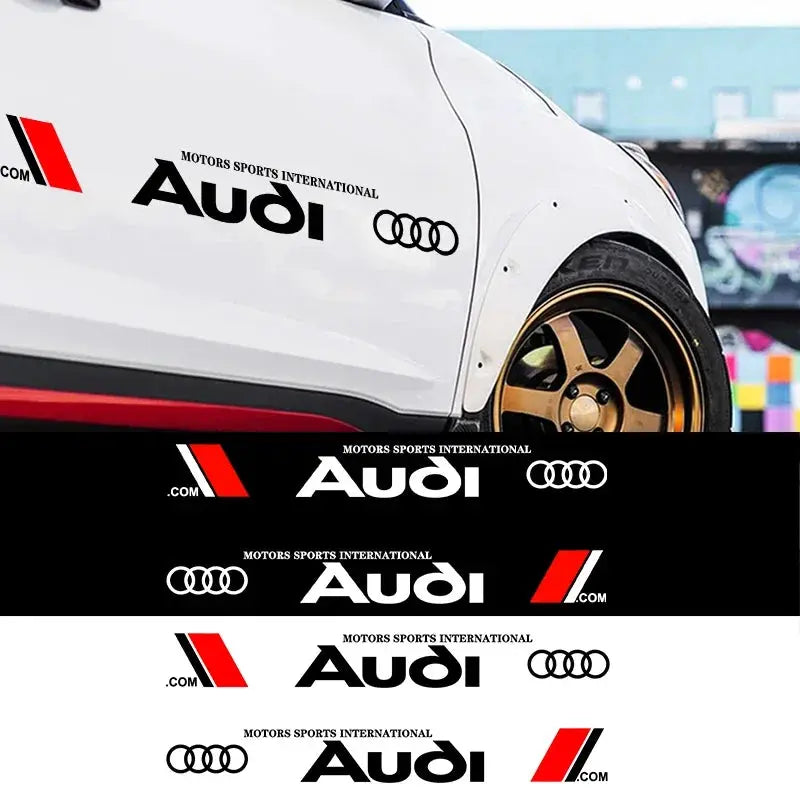 Audi Yan Kapı Sticker Seti (2 Adet) | A3 / A4 / Q5 Uyumlu - Sticker Master