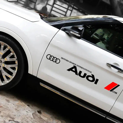 Audi Yan Kapı Sticker Seti (2 Adet) | A3 / A4 / Q5 Uyumlu - Sticker Master