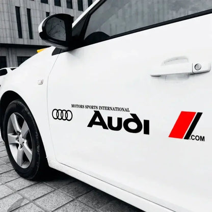 Audi Yan Kapı Sticker Seti (2 Adet) | A3 / A4 / Q5 Uyumlu - Sticker Master