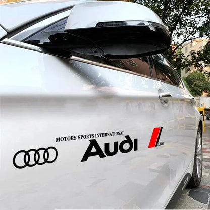 Audi Yan Kapı Sticker Seti (2 Adet) | A3 / A4 / Q5 Uyumlu - Sticker Master