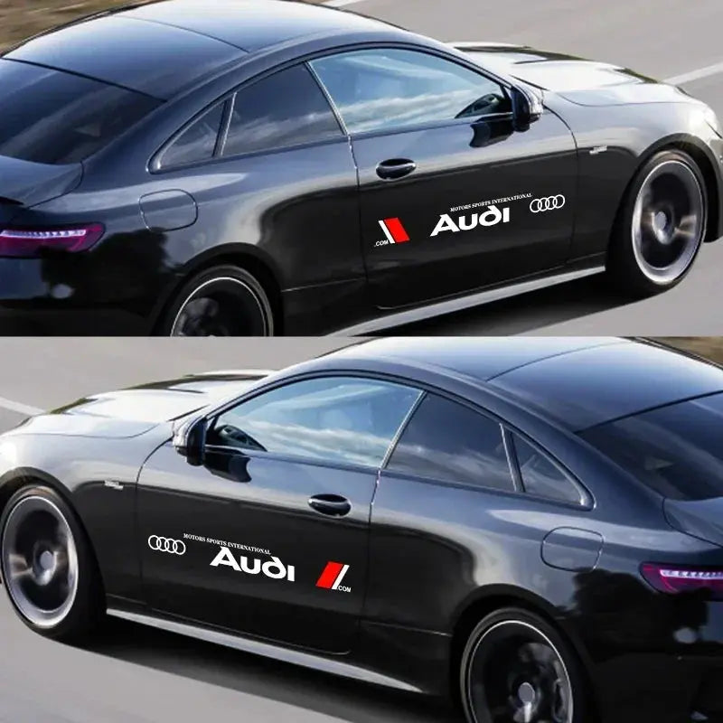 Audi Yan Kapı Sticker Seti (2 Adet) | A3 / A4 / Q5 Uyumlu - Sticker Master