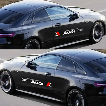 Audi Yan Kapı Sticker Seti (2 Adet) | A3 / A4 / Q5 Uyumlu - Sticker Master