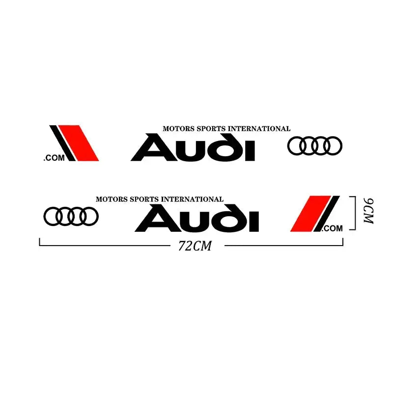 Audi Yan Kapı Sticker Seti (2 Adet) | A3 / A4 / Q5 Uyumlu - Sticker Master