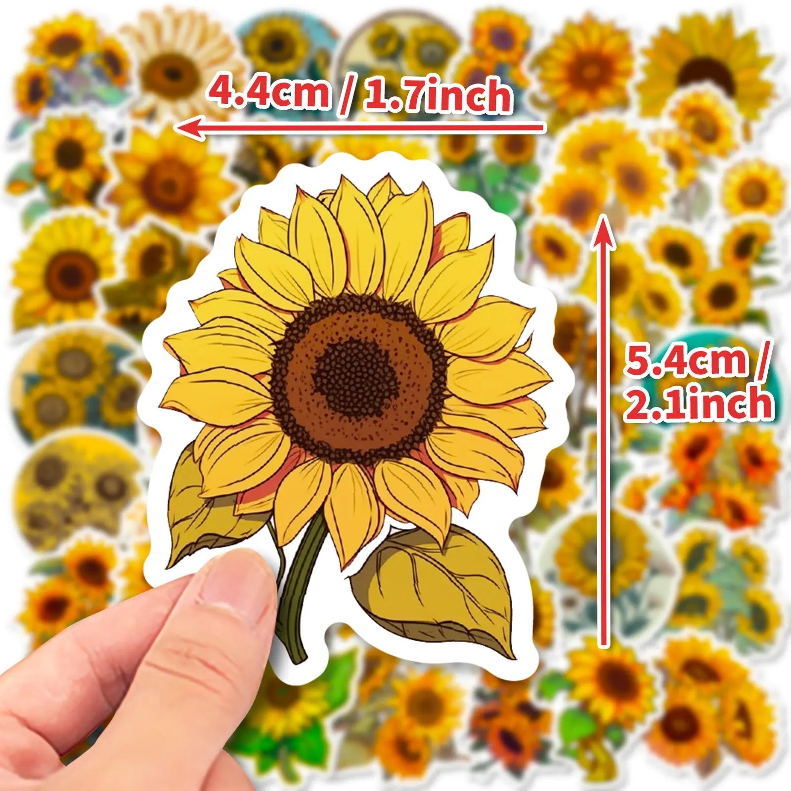 Ayçiçeği Sticker Seti (50’li) | Sticker Master - Sticker Master