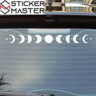 Ayın Evreleri Sticker | Mistik Arka Cam Çıkartması | Sticker Master