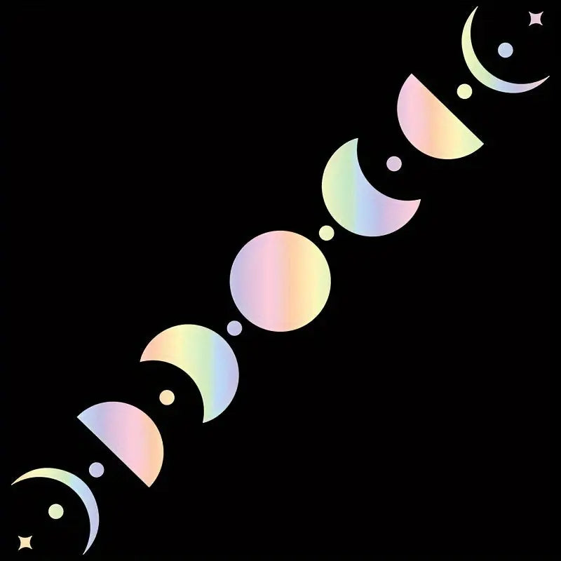 Ayın Evreleri Sticker | Mistik Arka Cam Çıkartması | Sticker Master - Sticker Master