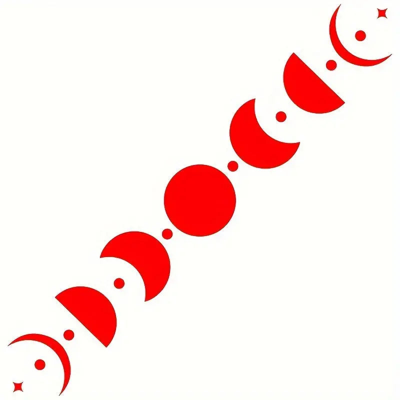 Ayın Evreleri Sticker | Mistik Arka Cam Çıkartması | Sticker Master - Sticker Master