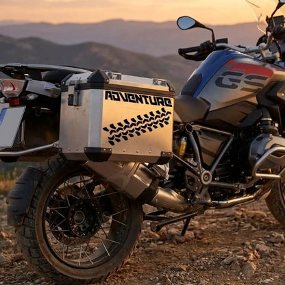 BMW Adventure Çanta Sticker: Lastik İzi Dekalı | Sticker Master