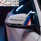 BMW Ayna Sticker M Performance Yan Ayna Şeridi | Sticker Master