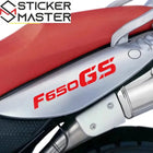 BMW F650GS Sticker | 2000-2012 Arka Grenaj ve Egzoz Yazısı (Çift)