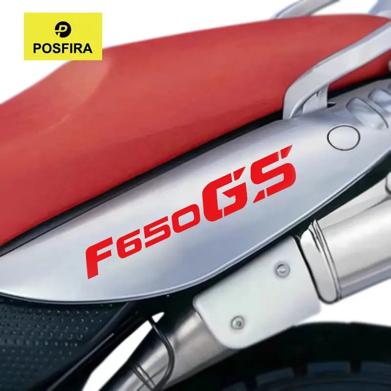 BMW F650GS Sticker | 2000-2012 Arka Grenaj ve Egzoz Yazısı (Çift) Sticker Master