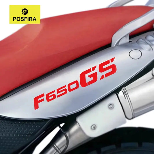 BMW F650GS Sticker | 2000-2012 Arka Grenaj ve Egzoz Yazısı (Çift) Sticker Master