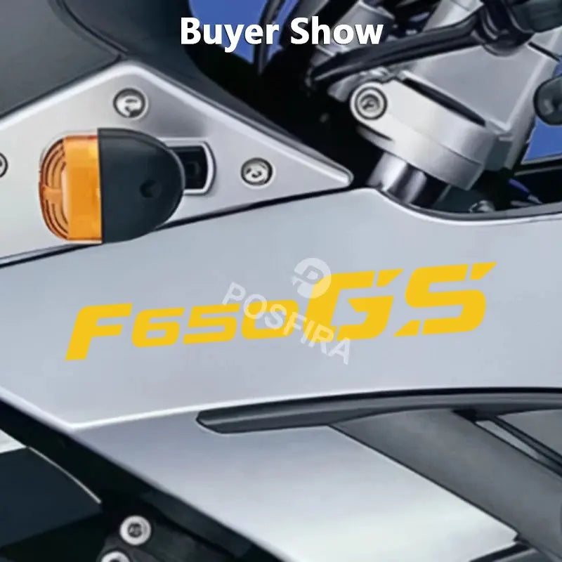 BMW F650GS Sticker | 2000-2012 Arka Grenaj ve Egzoz Yazısı (Çift) Sticker Master