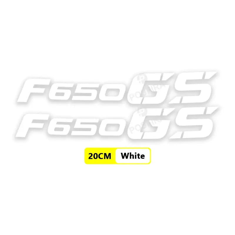 BMW F650GS Sticker | 2000-2012 Arka Grenaj ve Egzoz Yazısı (Çift) Sticker Master