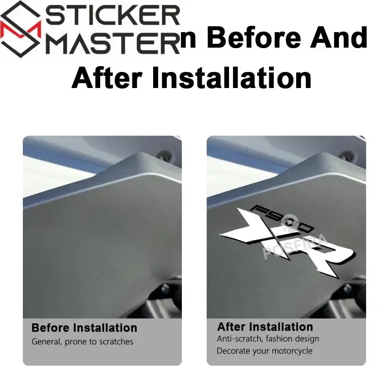 BMW F900XR Sticker | 3D Gölge Efektli F900 XR Grenaj Decal Seti Sticker Master