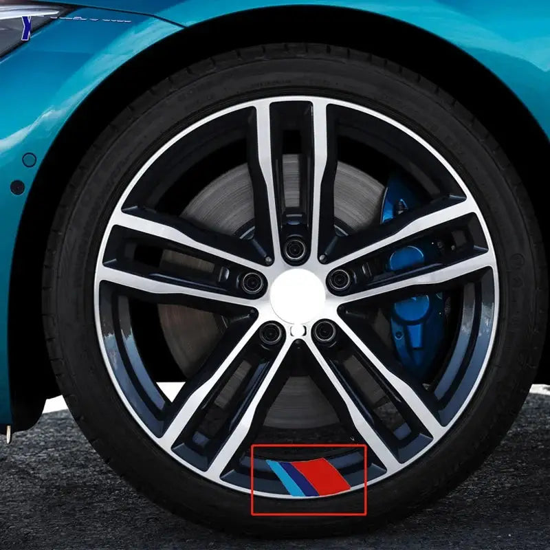 BMW Jant Sticker Seti | M Performance Tarzı Sportif Jant Şeridi Decal (4 Adet) Sticker Master