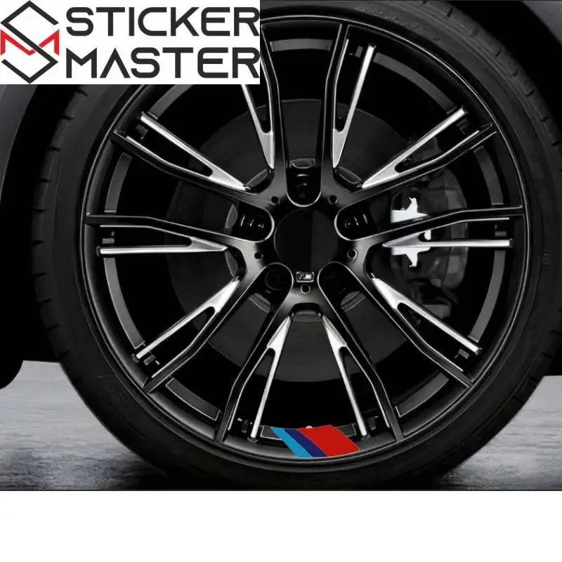BMW Jant Sticker Seti | M Performance Tarzı Sportif Jant Şeridi Decal (4 Adet) Sticker Master