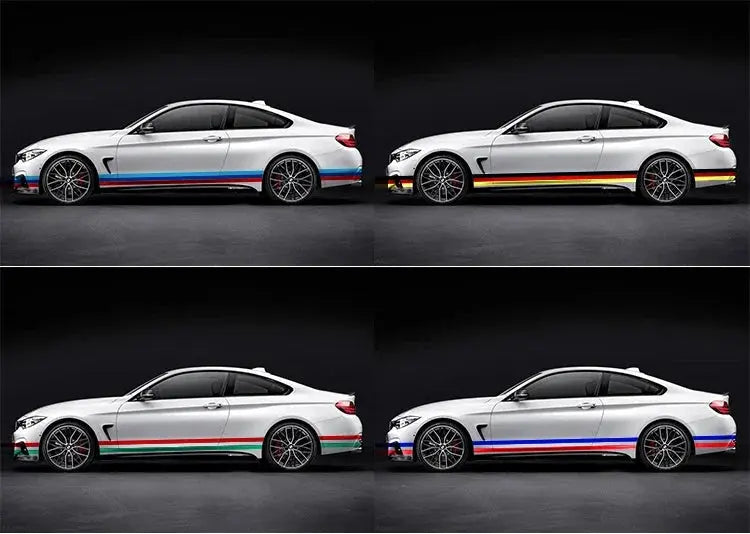 Sticker Bayrak Şerit Performans Araç Çıkartma-Sticker Master - Sticker Master