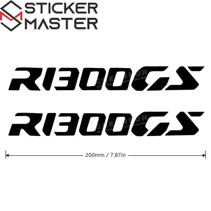 BMW R1300GS Uyumlu Sticker Seti | Su Geçirmez Motosiklet Etiketi 20 cm (2 Adet) Sticker Master