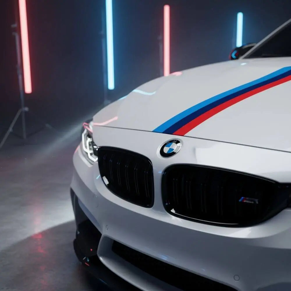 BMW Şerit Sticker Set M Performance Kaput ve Çamurluk | Sticker Master - Sticker Master