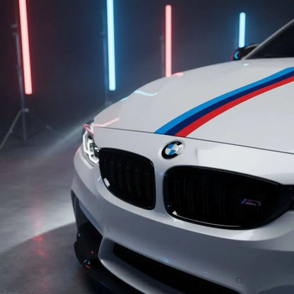 BMW Şerit Sticker Set M Performance Kaput ve Çamurluk | Sticker Master - Sticker Master