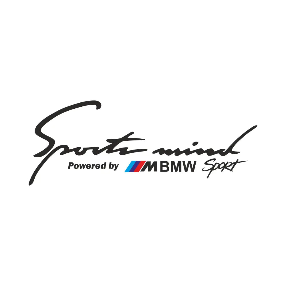 BMW Sports Mind Sticker Powered by BMW Sport Far Üstü 30cm | Sticker Master - Sticker Master