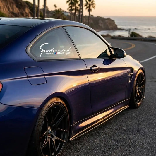 BMW Sports Mind Sticker Powered by BMW Sport Far Üstü 30cm | Sticker Master - Sticker Master
