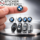 BMW Uyumlu Anahtar Amblemi | 11mm 3D Damla Logo Etiket (2 Adet)