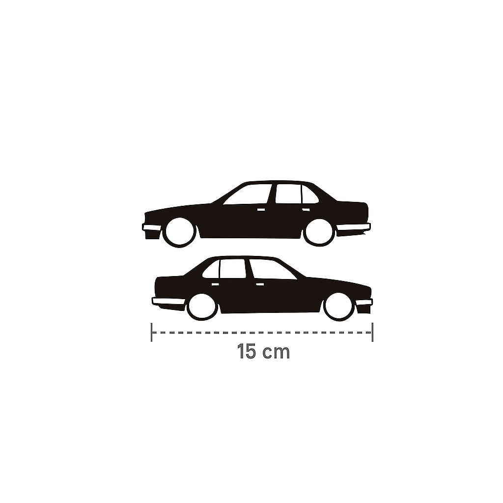 Sticker Master BMW E30 Sticker – Araç, Oto, Cam Etiket – 15 cm (2'li Sağ ve Sol Takım)