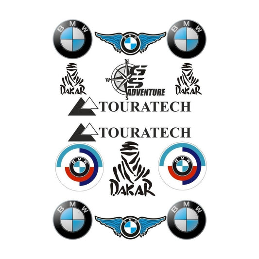 Sticker Master BMW Sticker Set – Oto, Motosiklet ve Laptop Uyumlu Etiket (25x30 cm)