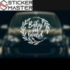 Baby on Board Sticker Renkli Araba Cam Yazısı | Sticker Master