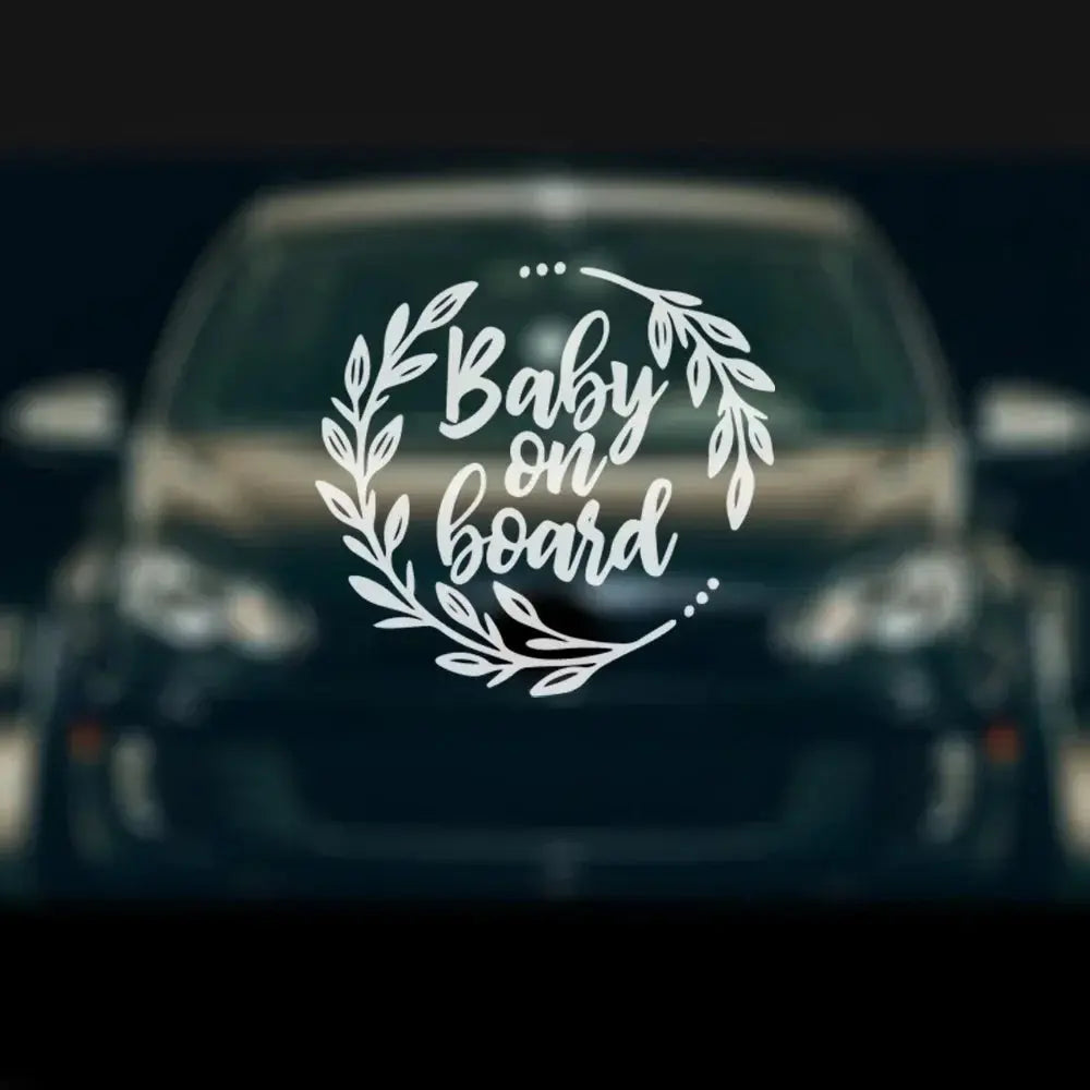 Baby on Board Sticker Renkli Araba Cam Yazısı | Sticker Master - Sticker Master