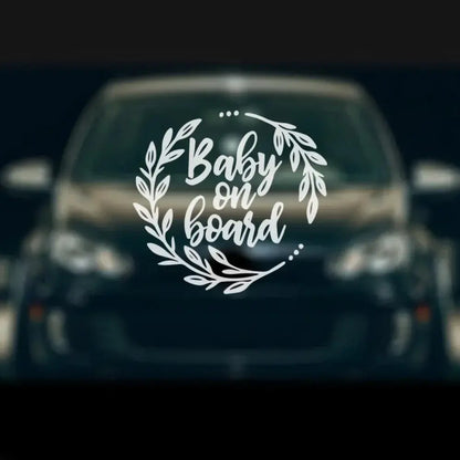 Baby on Board Sticker Renkli Araba Cam Yazısı | Sticker Master - Sticker Master