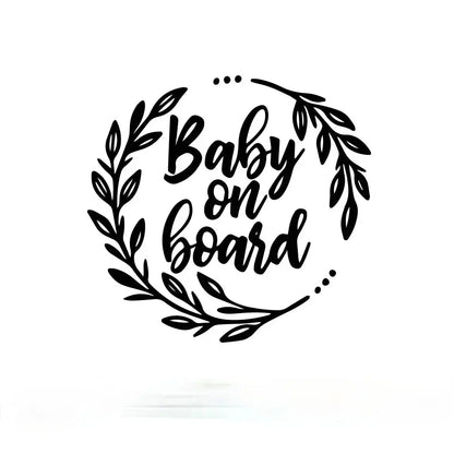 Baby on Board Sticker Renkli Araba Cam Yazısı | Sticker Master - Sticker Master