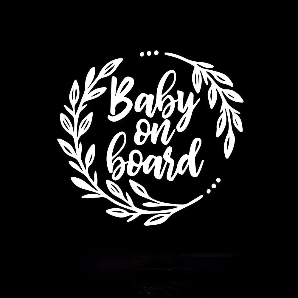 Baby on Board Sticker Renkli Araba Cam Yazısı | Sticker Master - Sticker Master