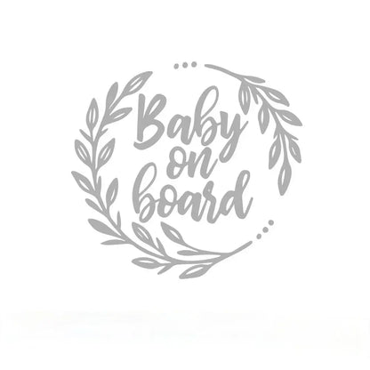 Baby on Board Sticker Renkli Araba Cam Yazısı | Sticker Master - Sticker Master