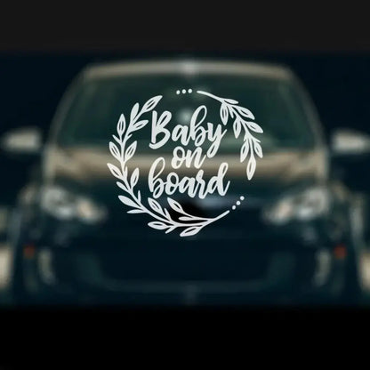 Baby on Board Sticker Renkli Araba Cam Yazısı | Sticker Master - Sticker Master
