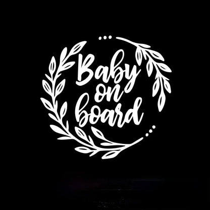 Baby on Board Sticker Renkli Araba Cam Yazısı | Sticker Master - Sticker Master