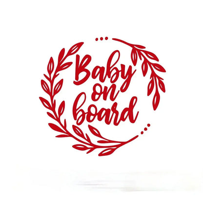 Baby on Board Sticker Renkli Araba Cam Yazısı | Sticker Master - Sticker Master